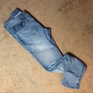 H&M Light Denim Biker Jeans (size 32)